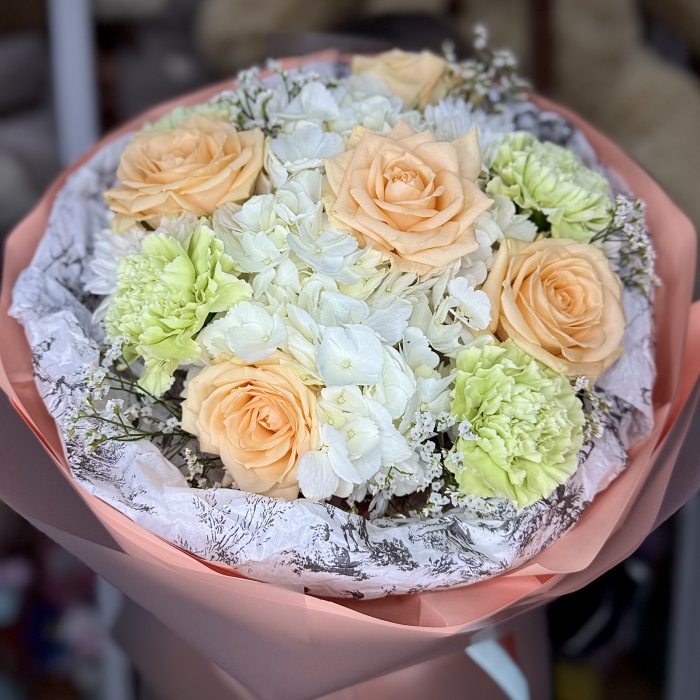 Букет "Персиковый" Florseason